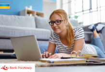 Strona internetowa Banku Pocztowego dostępna w j.ukraińskim