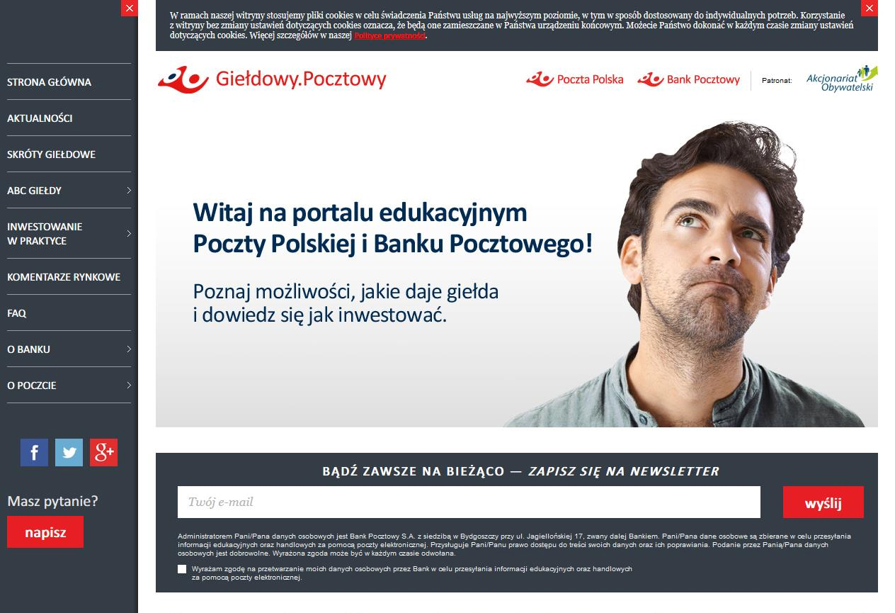 Portal edukacyjny (www.gieldowy.pocztowy.pl)